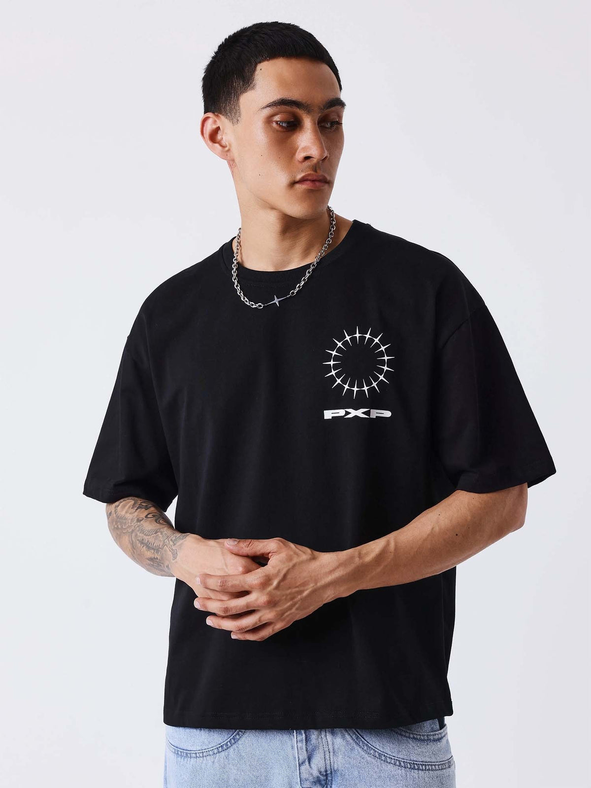 Projectxparis downto t-shirt da uomo nero