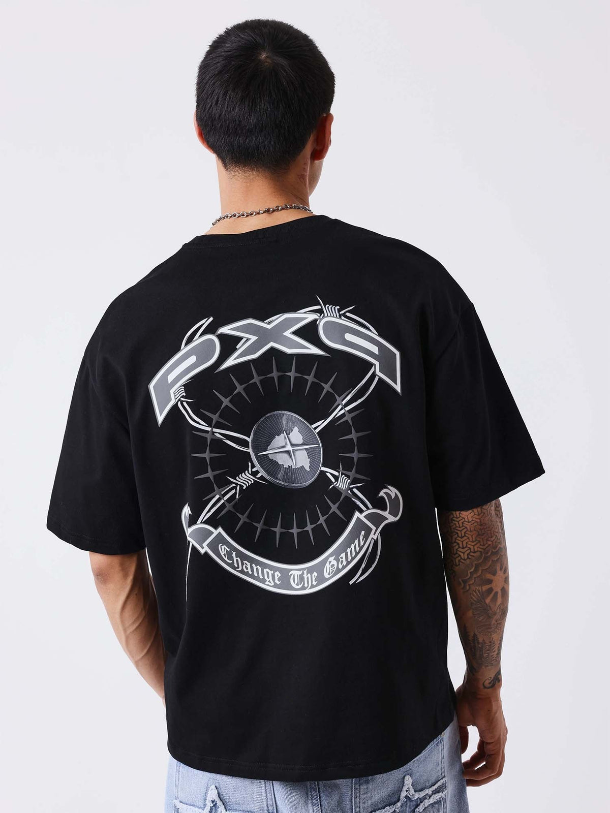 Projectxparis downto t-shirt da uomo nero