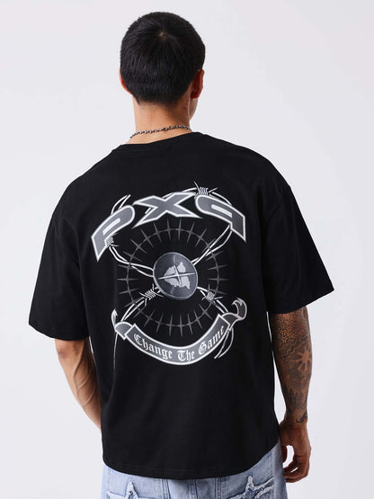 Projectxparis downto t-shirt da uomo nero