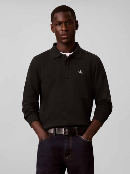 Ck 350TERRY polo felpa da uomo nero