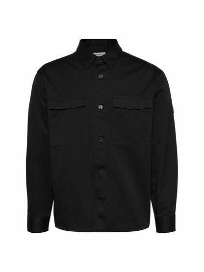 Ck utility overshirt camicia da uomo nero