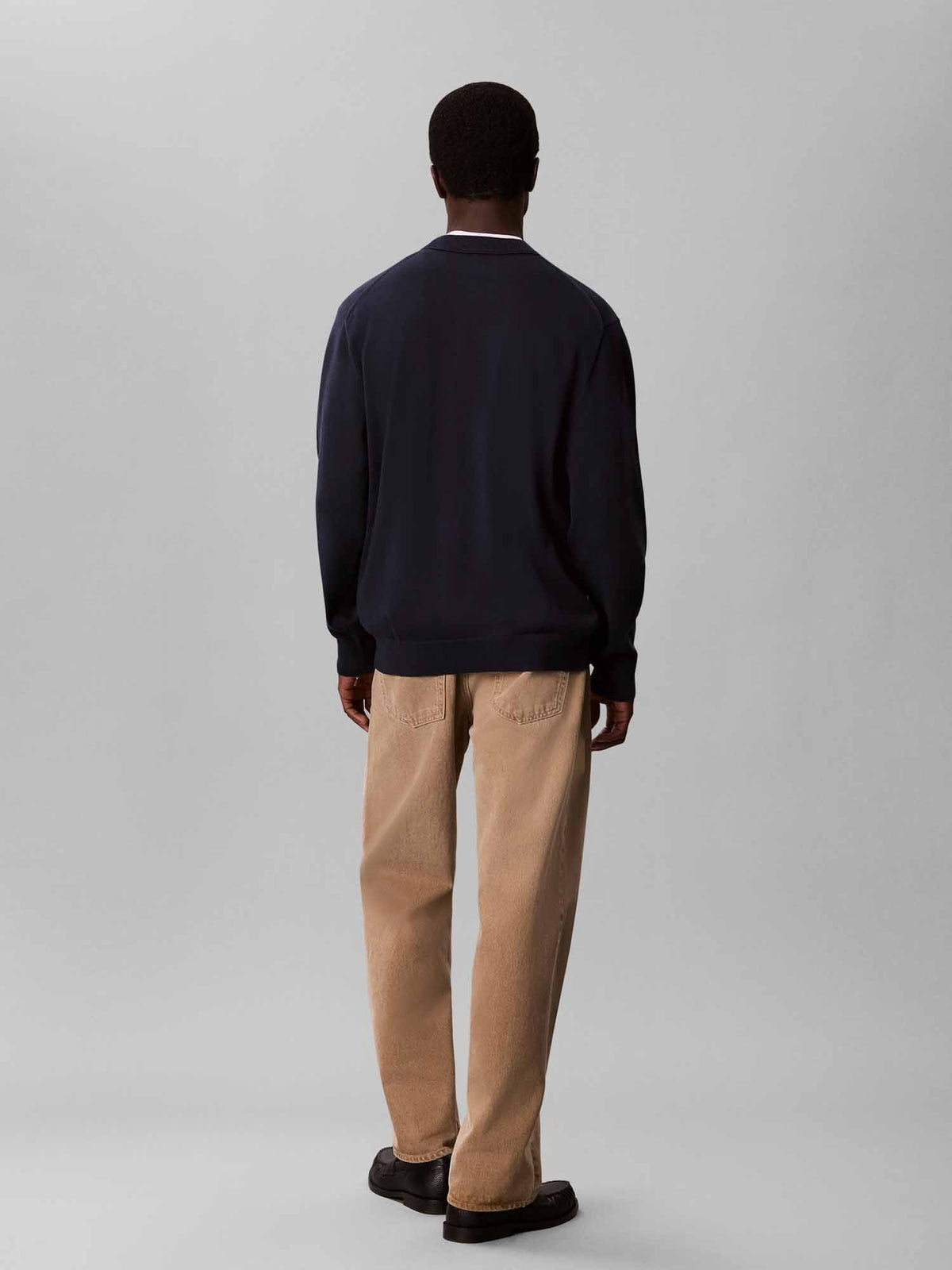 Ck classic crew maglia da uomo blu