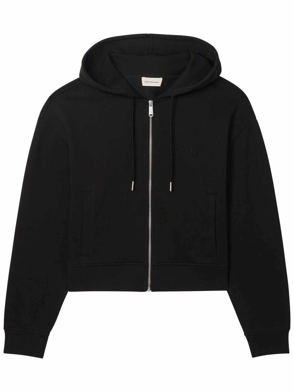Ck monogram terry felpa da donna nero