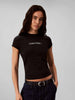 ck-slim-logo-t-shirt-da-donna-nero
