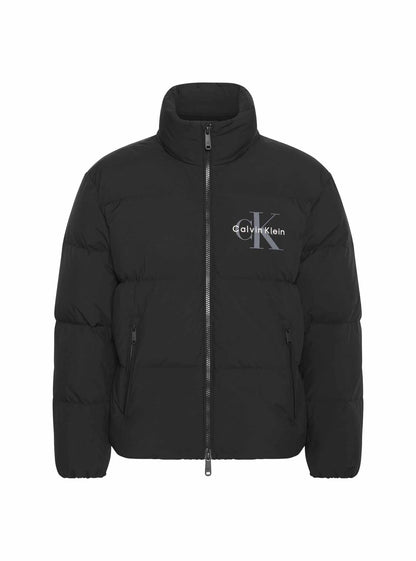 Ck nylon monologo giubbino da uomo nero
