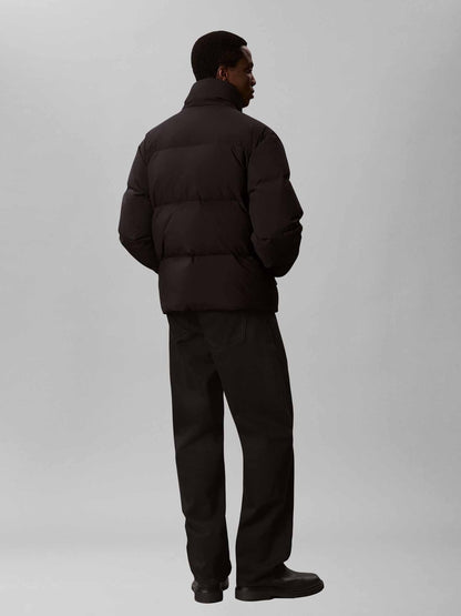 Ck nylon monologo giubbino da uomo nero