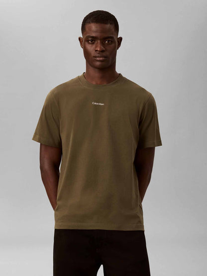 Ck 20'S retro t-shirt da uomo oliva