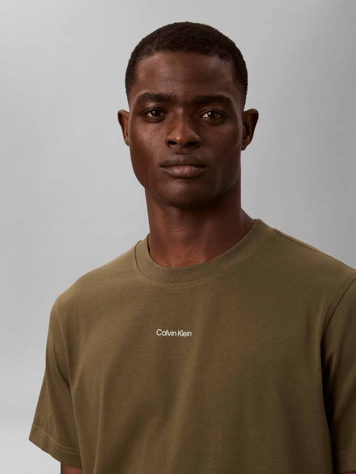 Ck 20'S retro t-shirt da uomo oliva