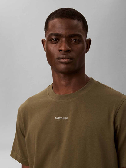 Ck 20'S retro t-shirt da uomo oliva