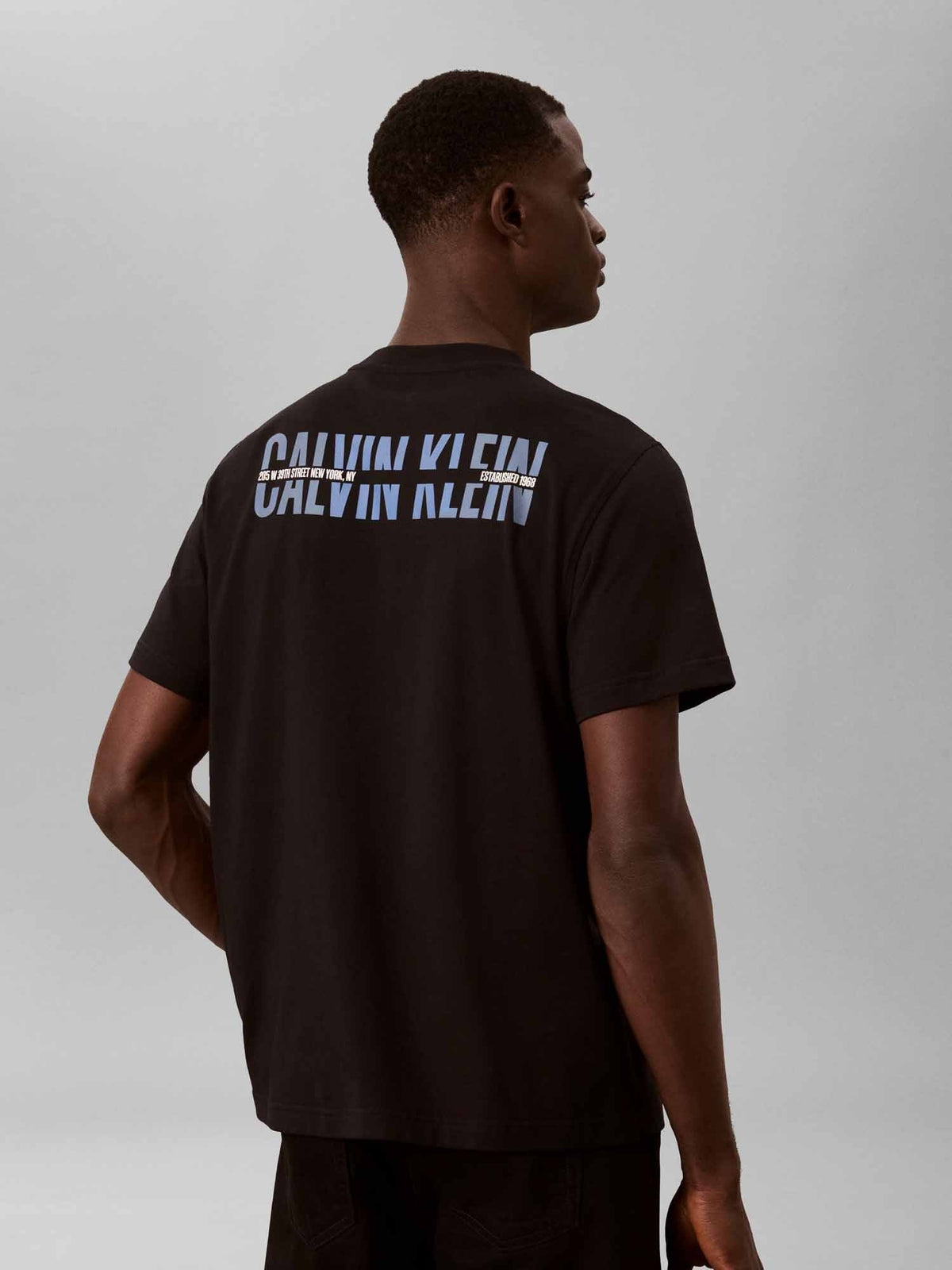 Ck 20'S retro t-shirt da uomo nero