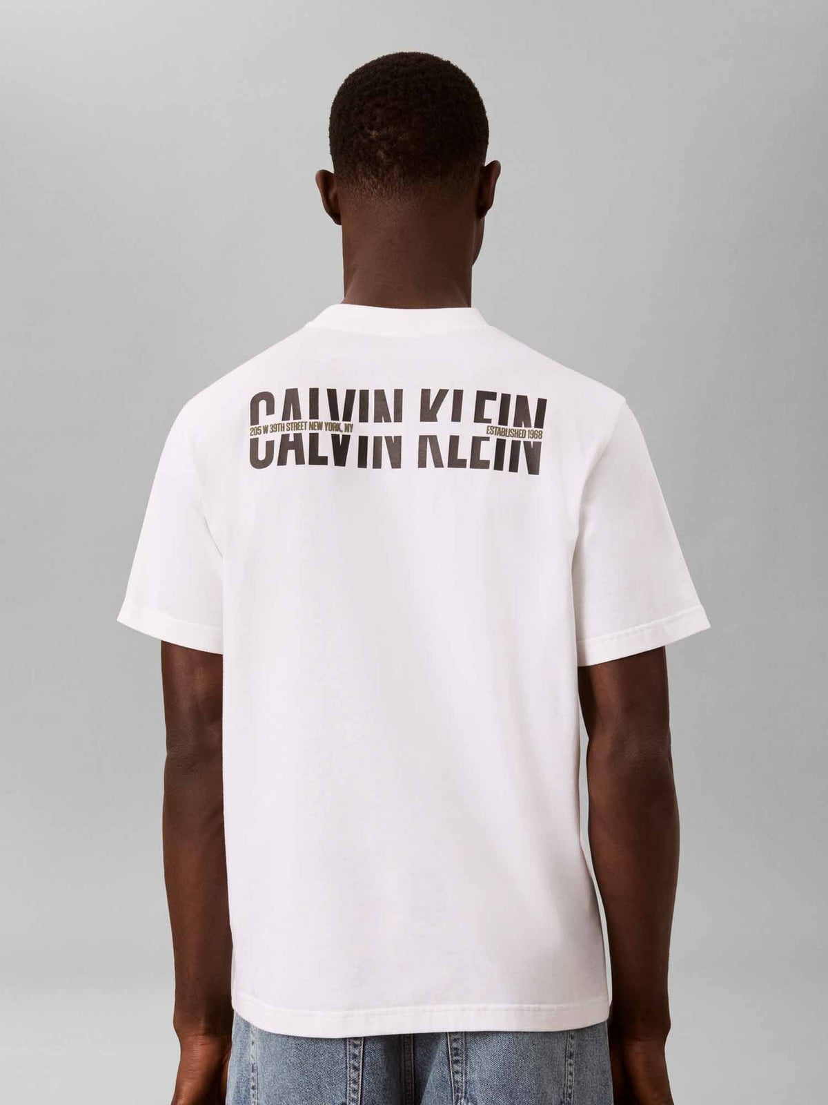 Ck 20'S retro t-shirt da uomo bianco
