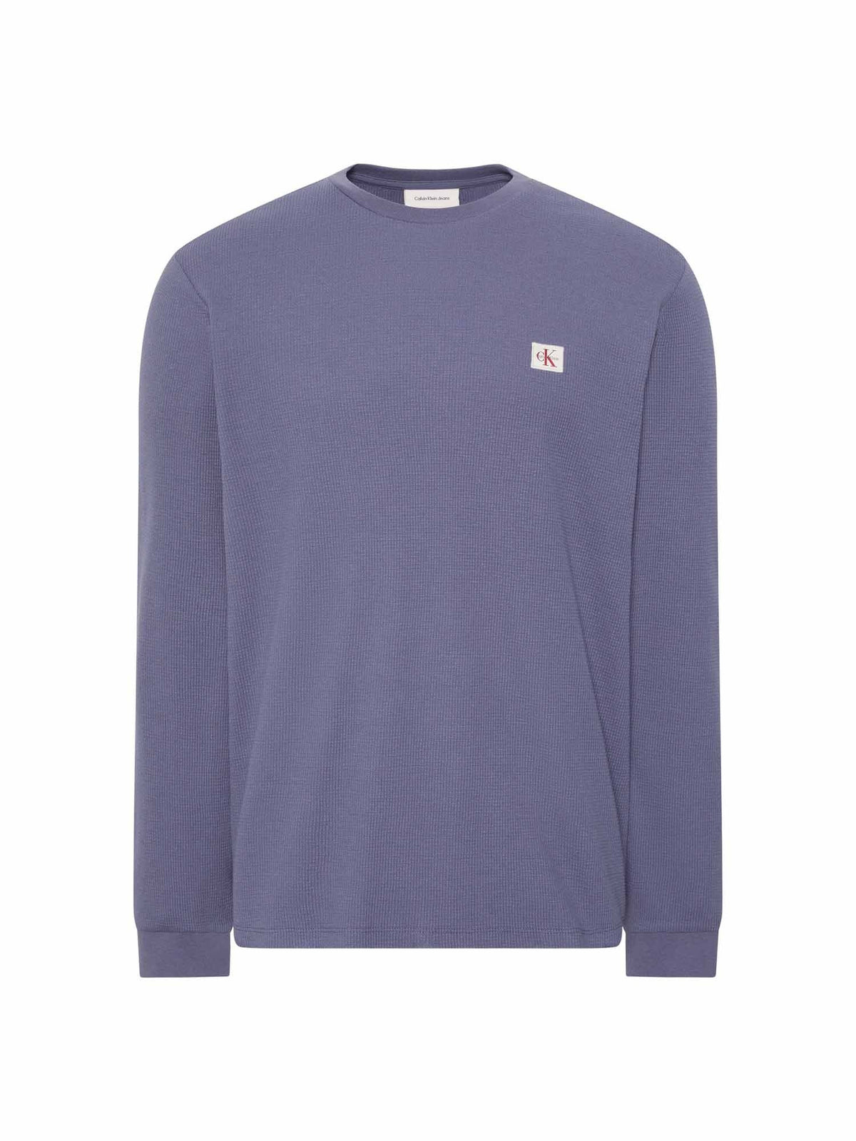 Ck waffle badge crew maglia da uomo avio
