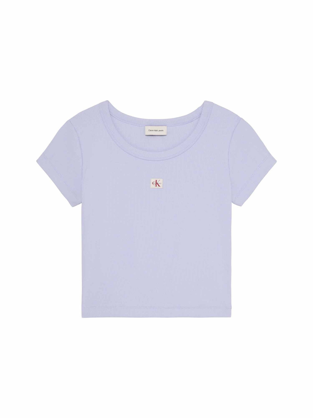 Ck woven label baby t-shirt da donna lilla