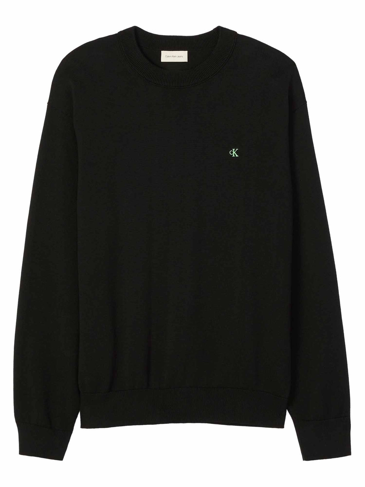 Ck cotton rlx crew maglia da uomo nero
