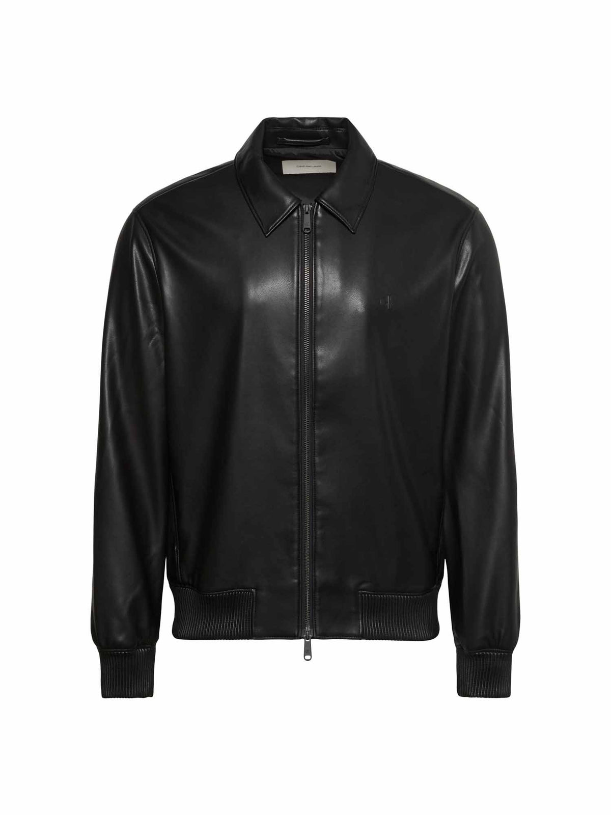 Ck faux leather bomb giubbino da uomo nero