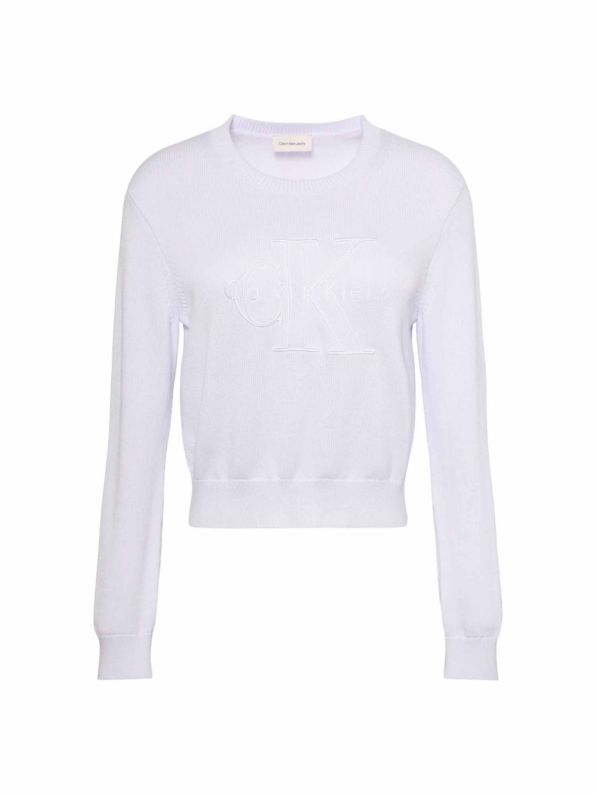 Ck logo outline maglia da donna lilla