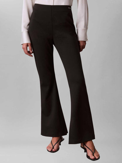 Ck tailored flare pantalone da donna nero