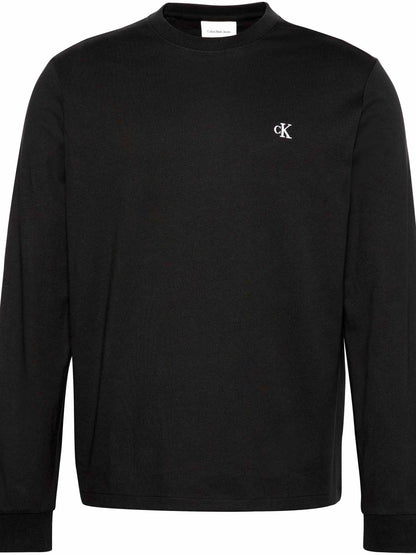 Ck easy monogram tee t-shirt da uomo nero
