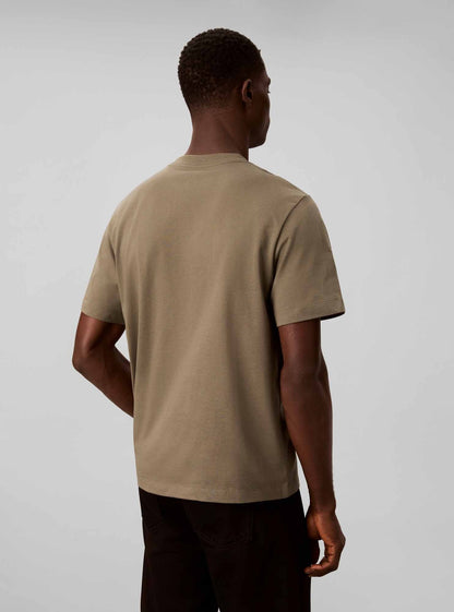 Ck 20'S distressed t-shirt da uomo oliva
