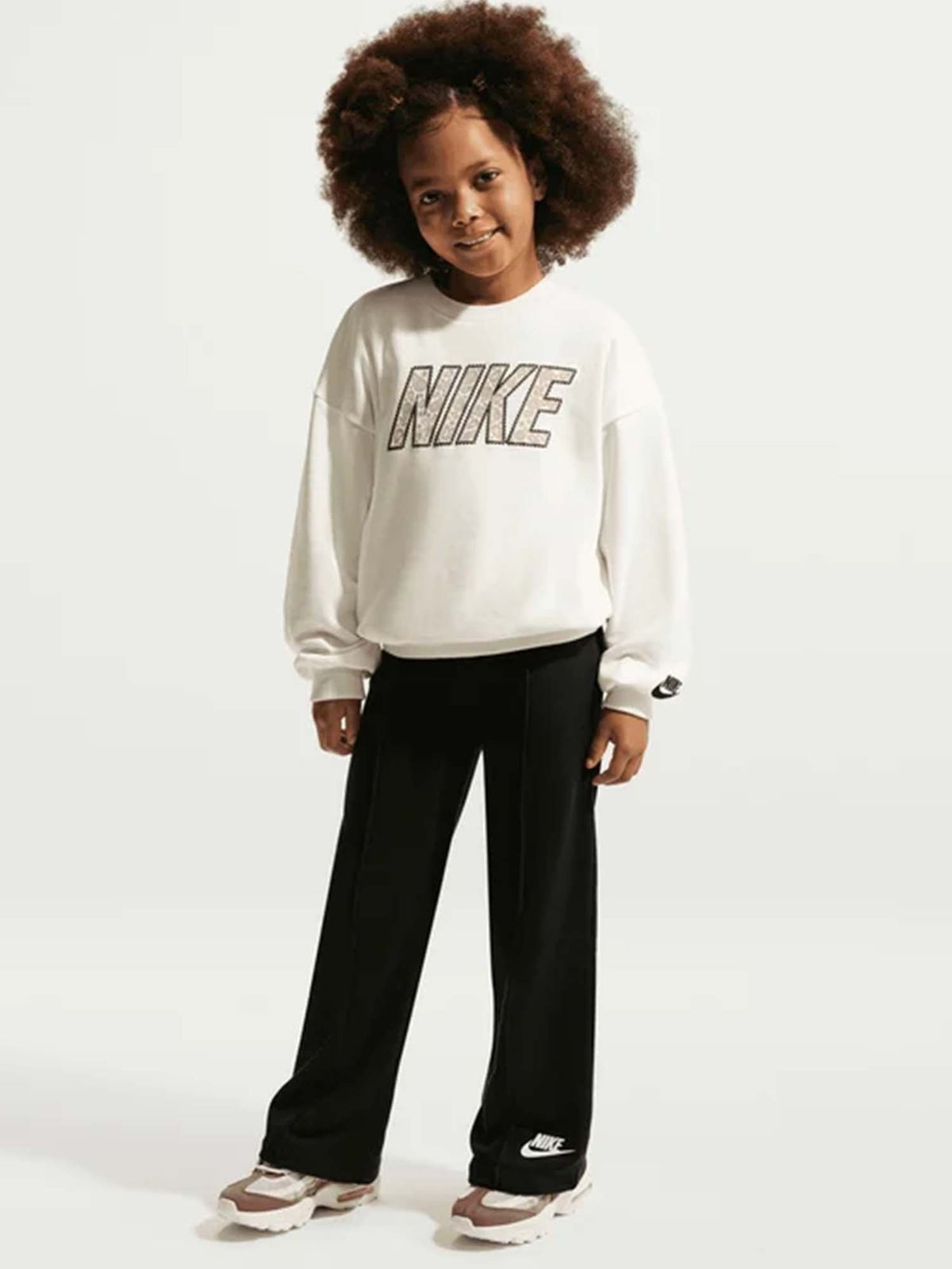 Nike g. tuta ft da bambino/a panna nero