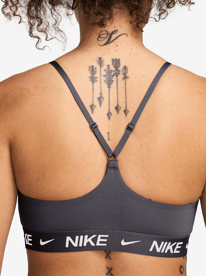 Nike indy ls bra training da donna antracite