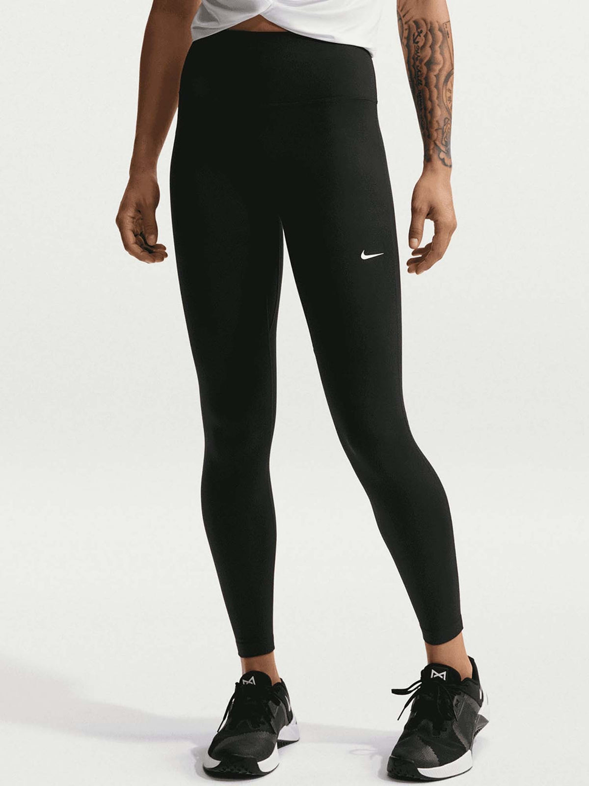 Nike one 7/8 leggings training da donna nero