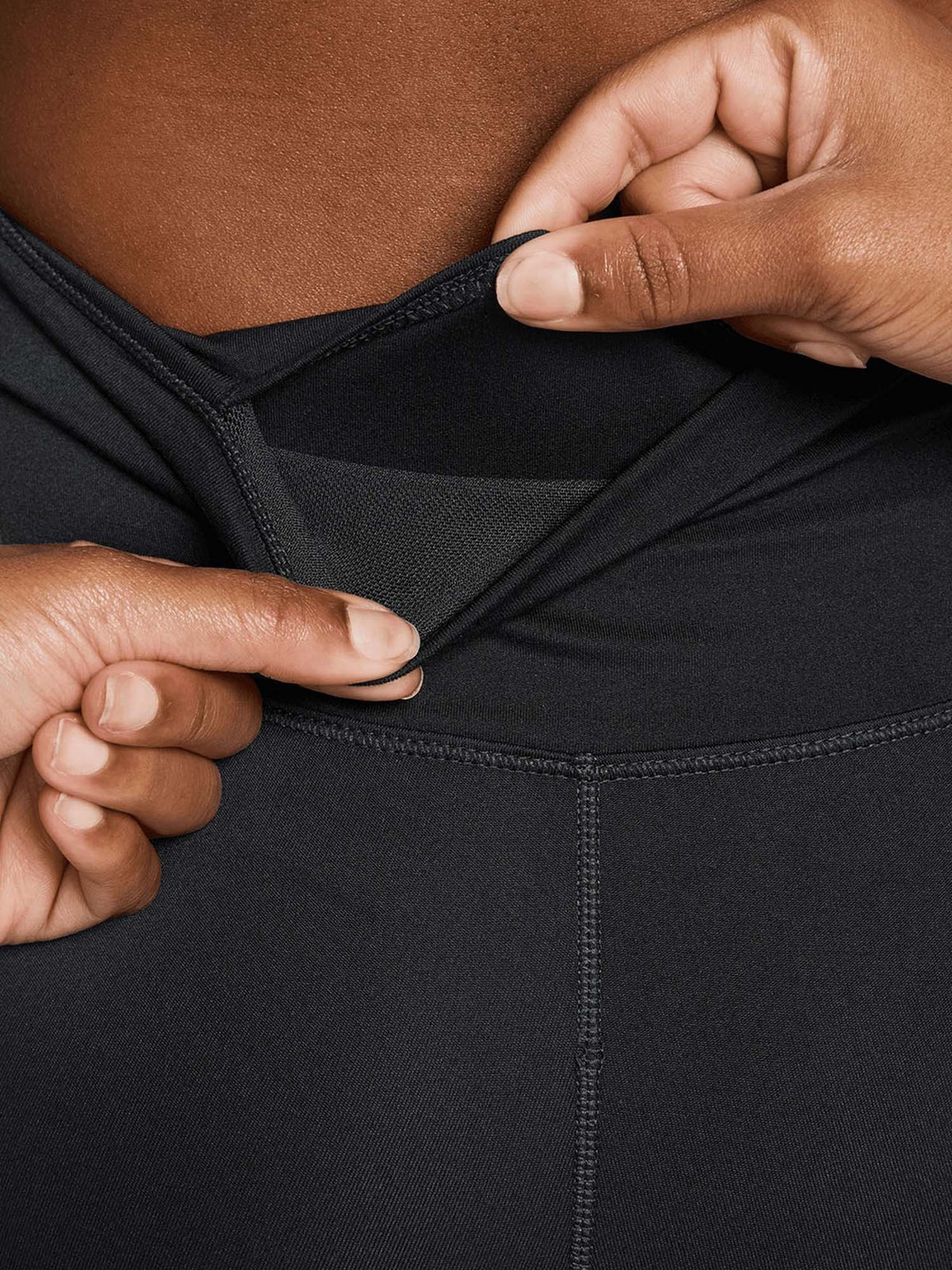 Nike one 7/8 leggings training da donna nero