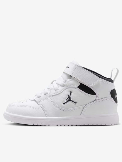 Jordan court connect sneakers ps da bambino/a bianco-nero