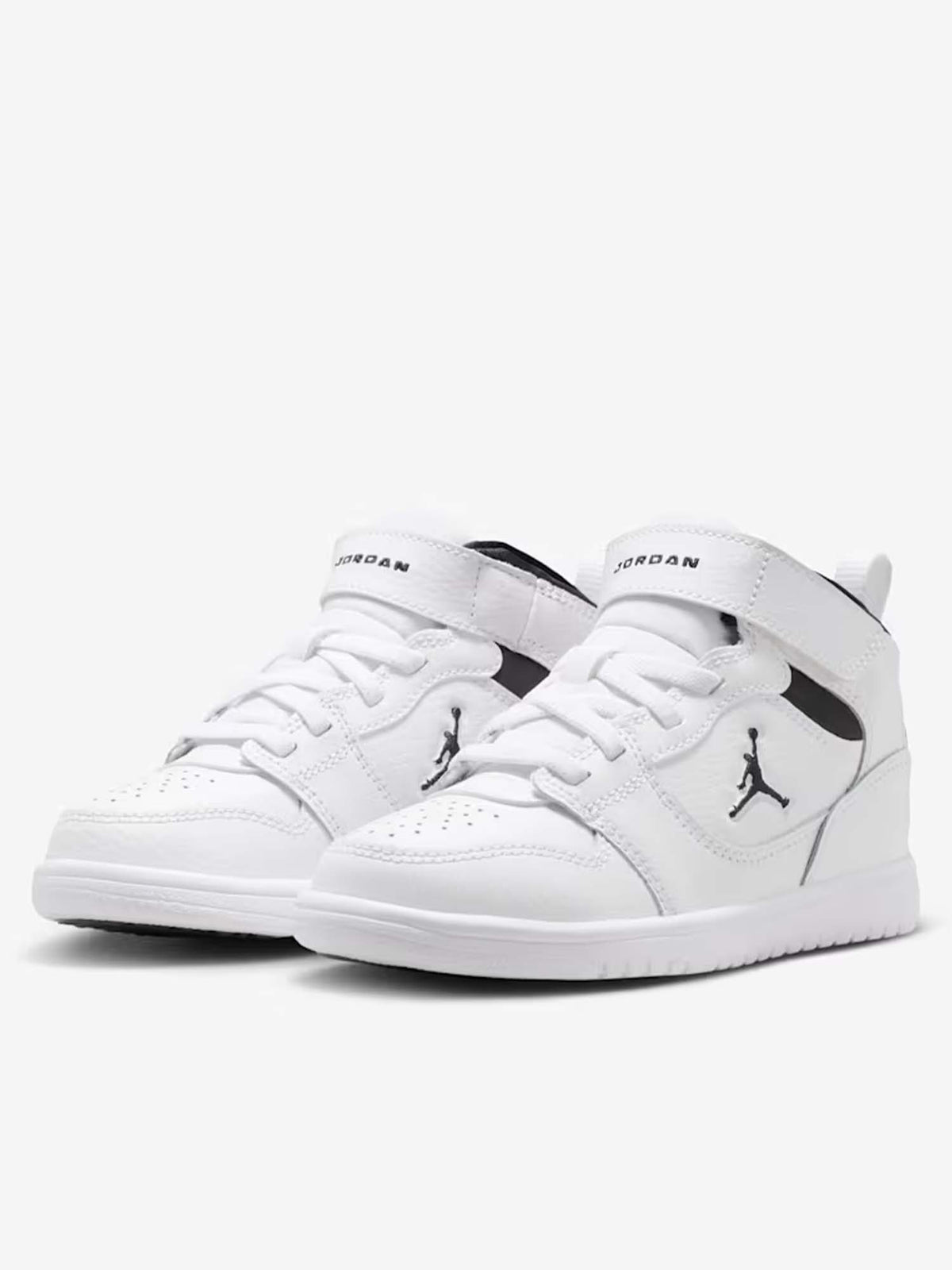 Jordan court connect sneakers ps da bambino/a bianco-nero
