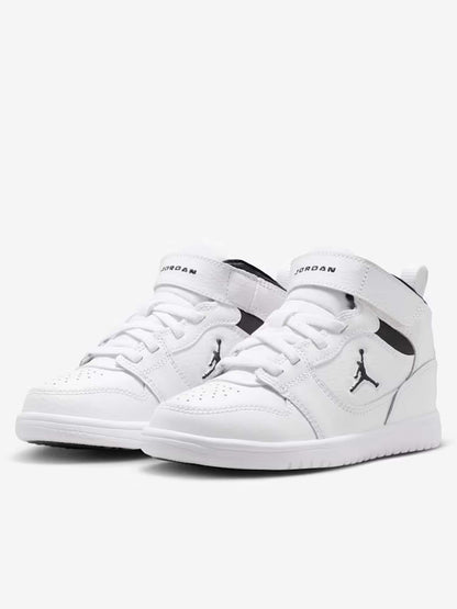 Jordan court connect sneakers ps da bambino/a bianco-nero