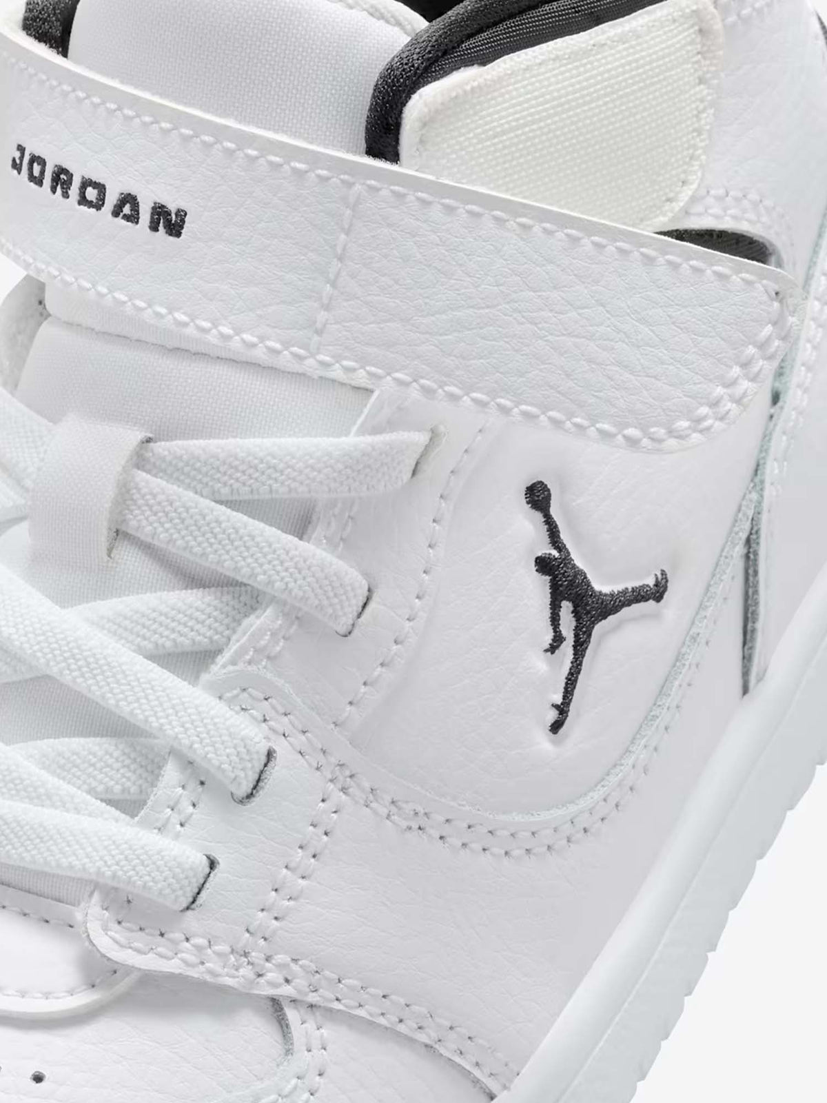 Jordan court connect sneakers ps da bambino/a bianco-nero
