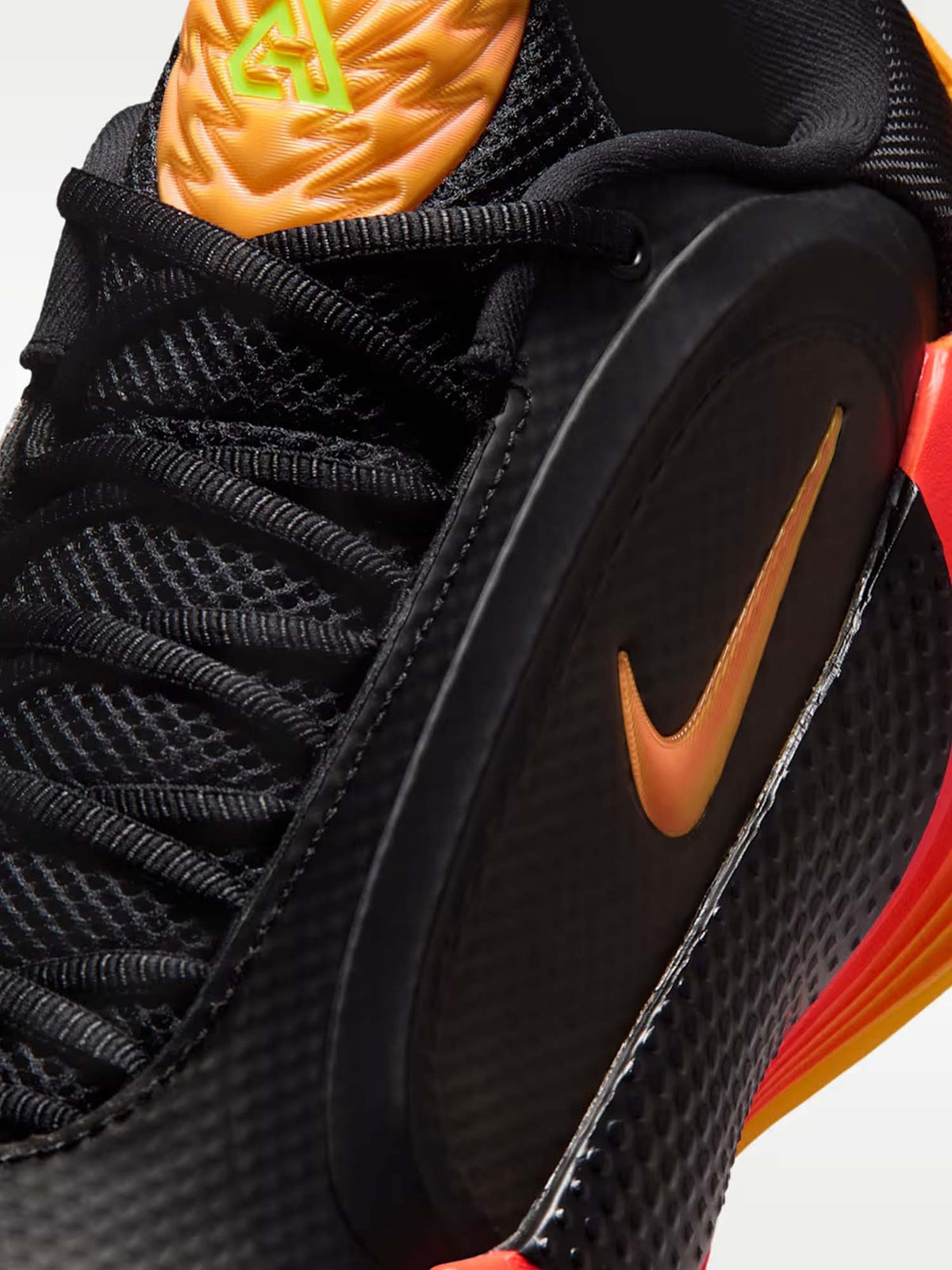 Nike giannis scarpa basket da uomo nero-arancio