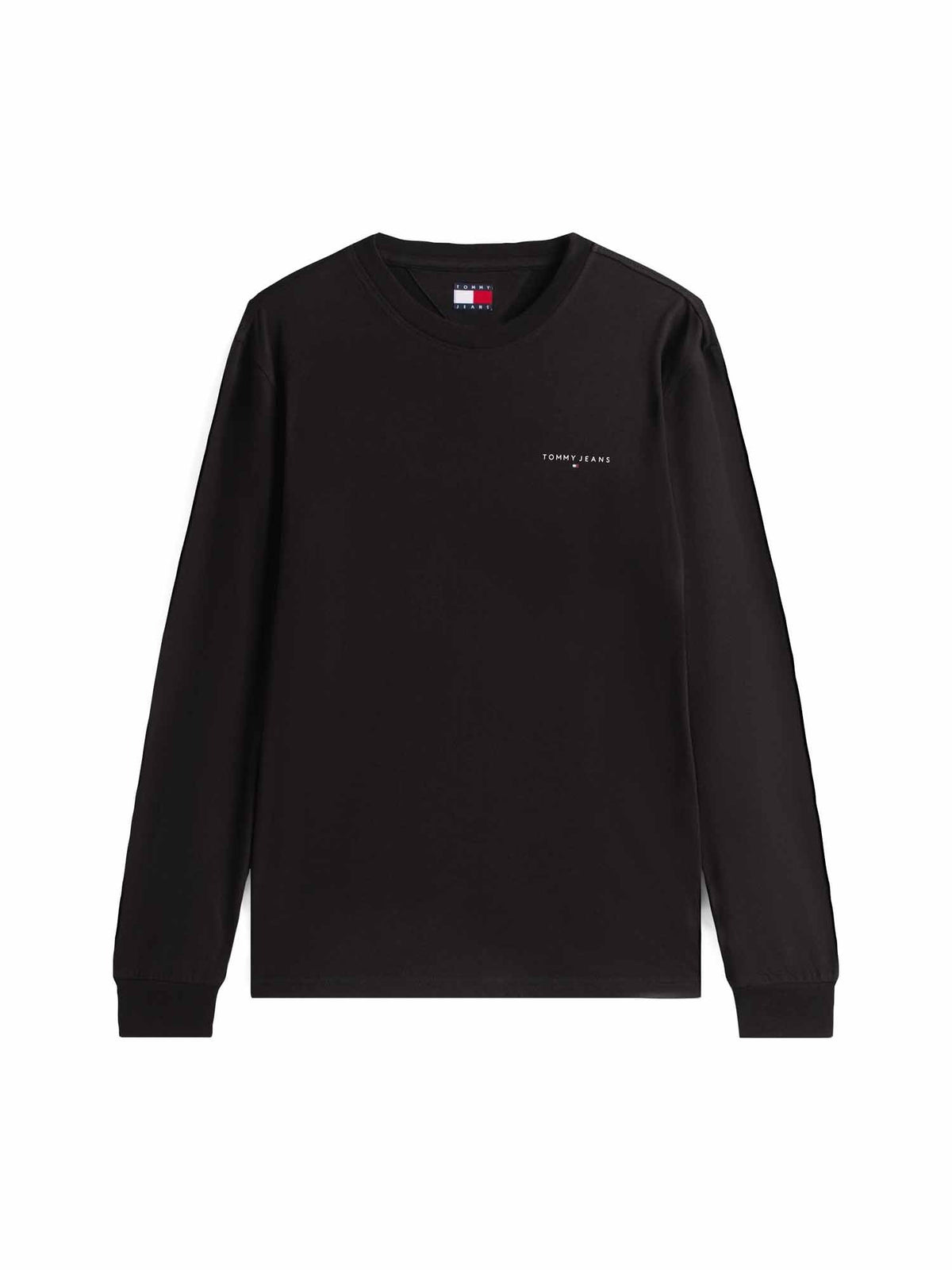 Tommy jeans linear t t-shirt da uomo nero