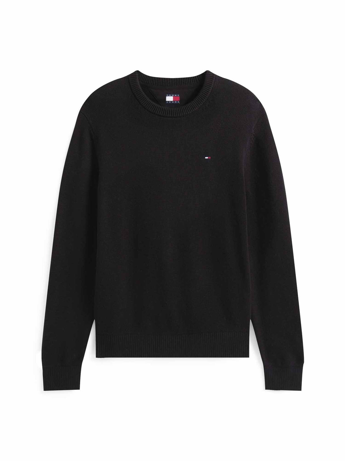 Tommy jeans ess.crew maglia da uomo nero