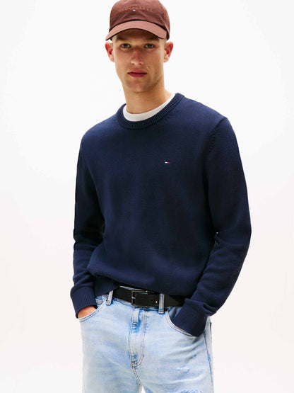 Tommy jeans ess.crew maglia da uomo blu