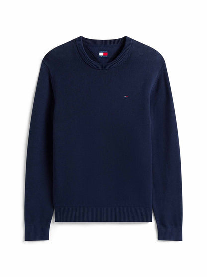Tommy jeans ess.crew maglia da uomo blu