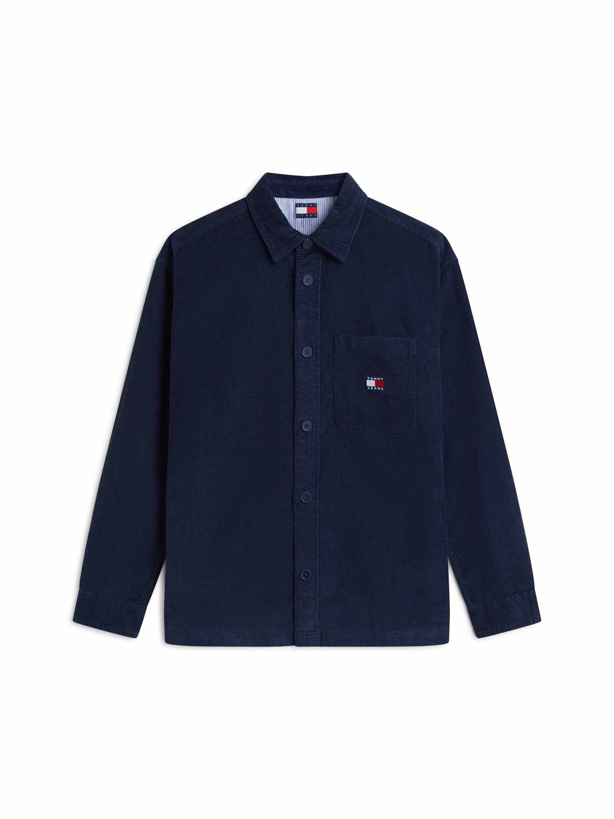 Tommy jeans overshir camicia da uomo blu