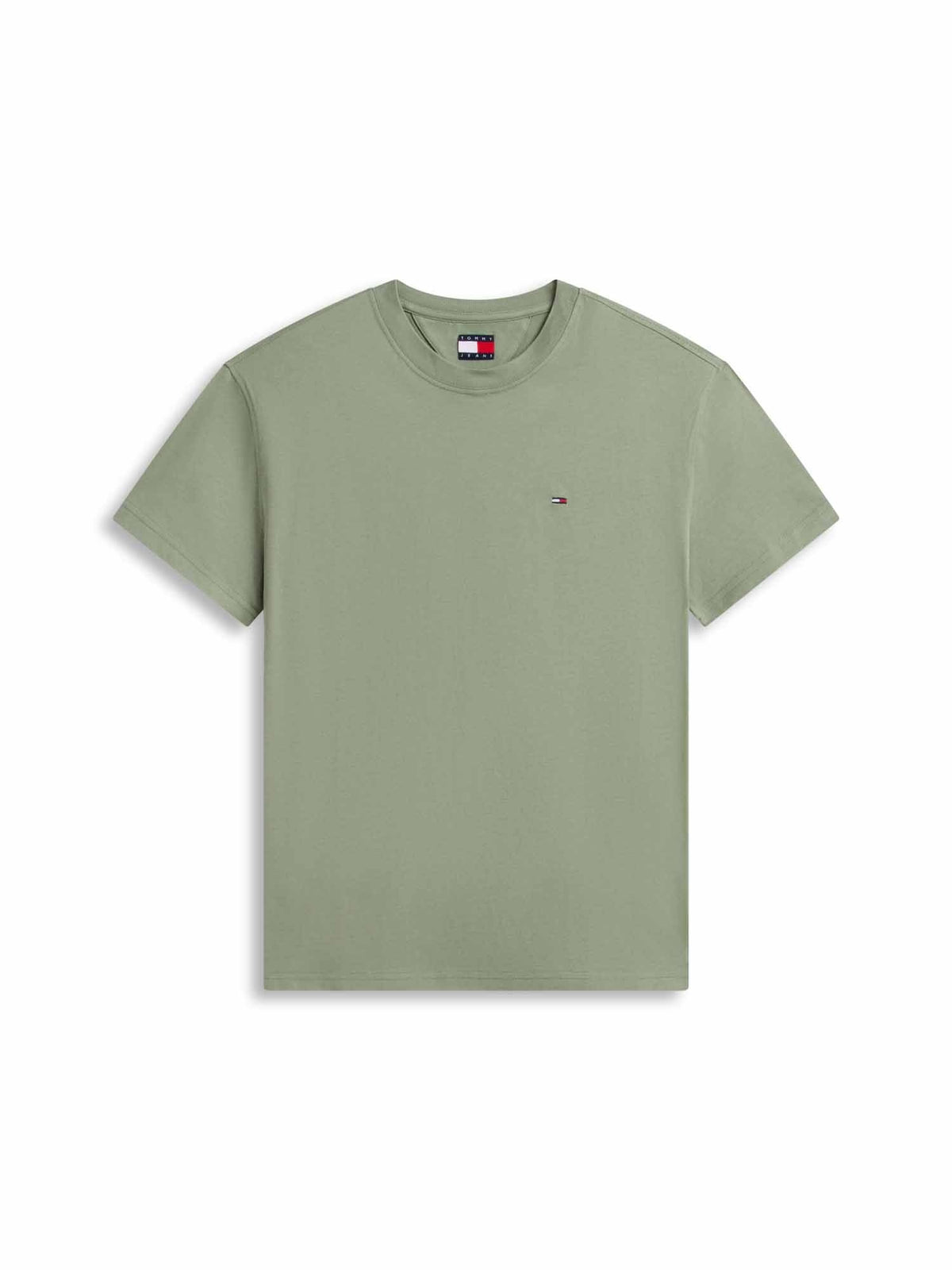 Tommy jeans sflag te t-shirt da uomo oliva