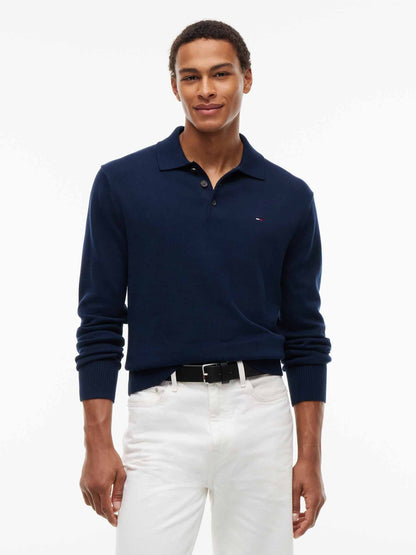 Tommy jeans ess.polo maglia da uomo blu