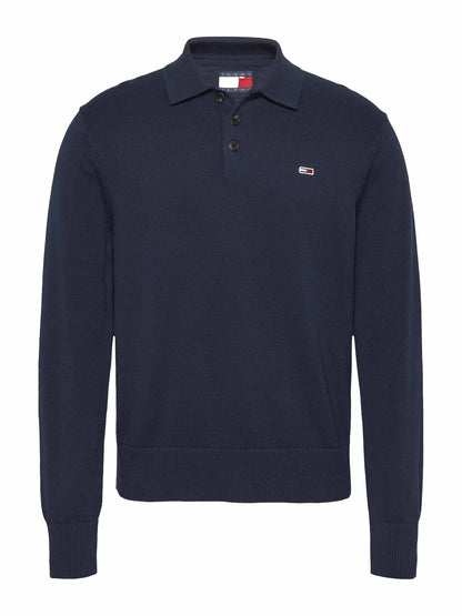 Tommy jeans ess.polo maglia da uomo blu