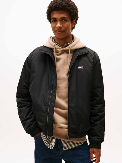 Tommy jeans ess. jkt giubbino da uomo nero