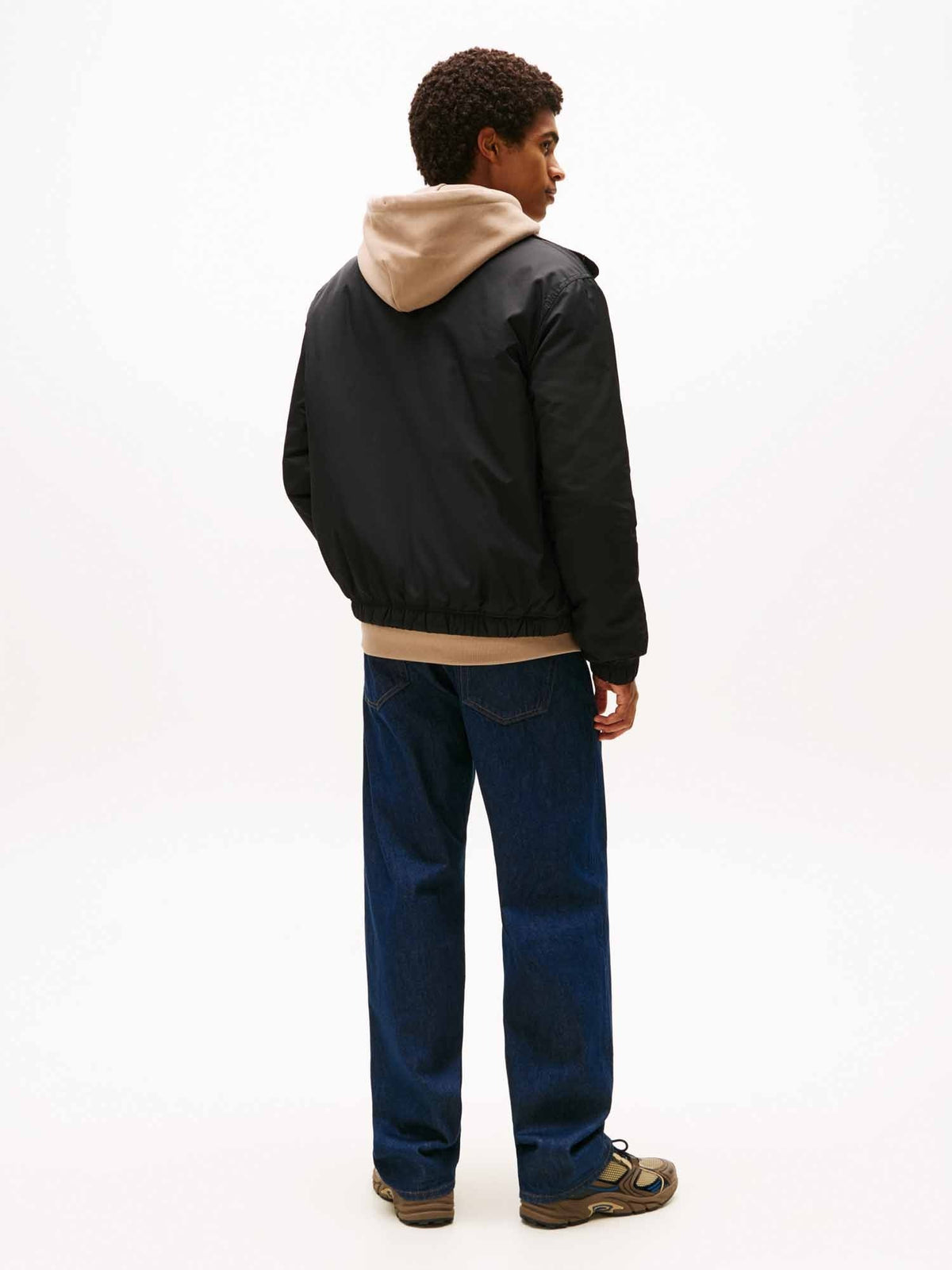 Tommy jeans ess. jkt giubbino da uomo nero