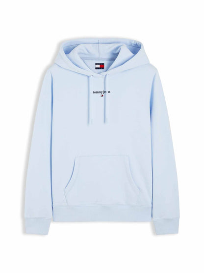 Tommy jeans reg.clas felpa da donna celeste