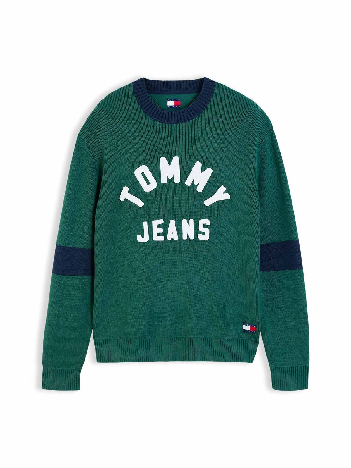 Tommy jeans new clas maglia da uomo verde