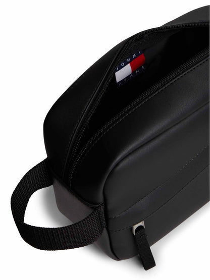 Tommy j. daily pu wa necessaire da unisex nero