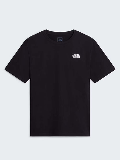 Tnf vertical tee t-shirt da uomo nero
