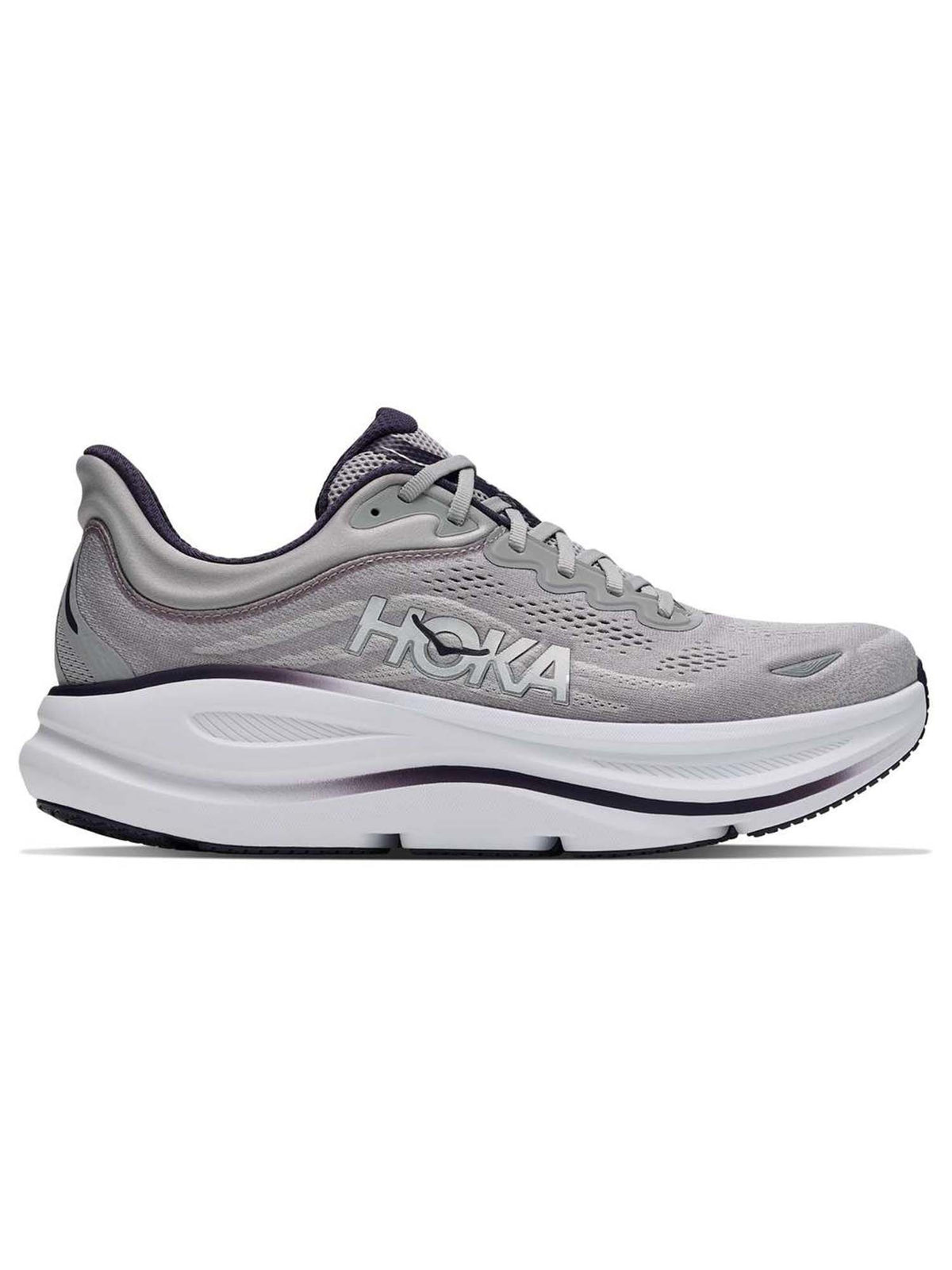 Hoka bondi 9 scarpa running da uomo grigio