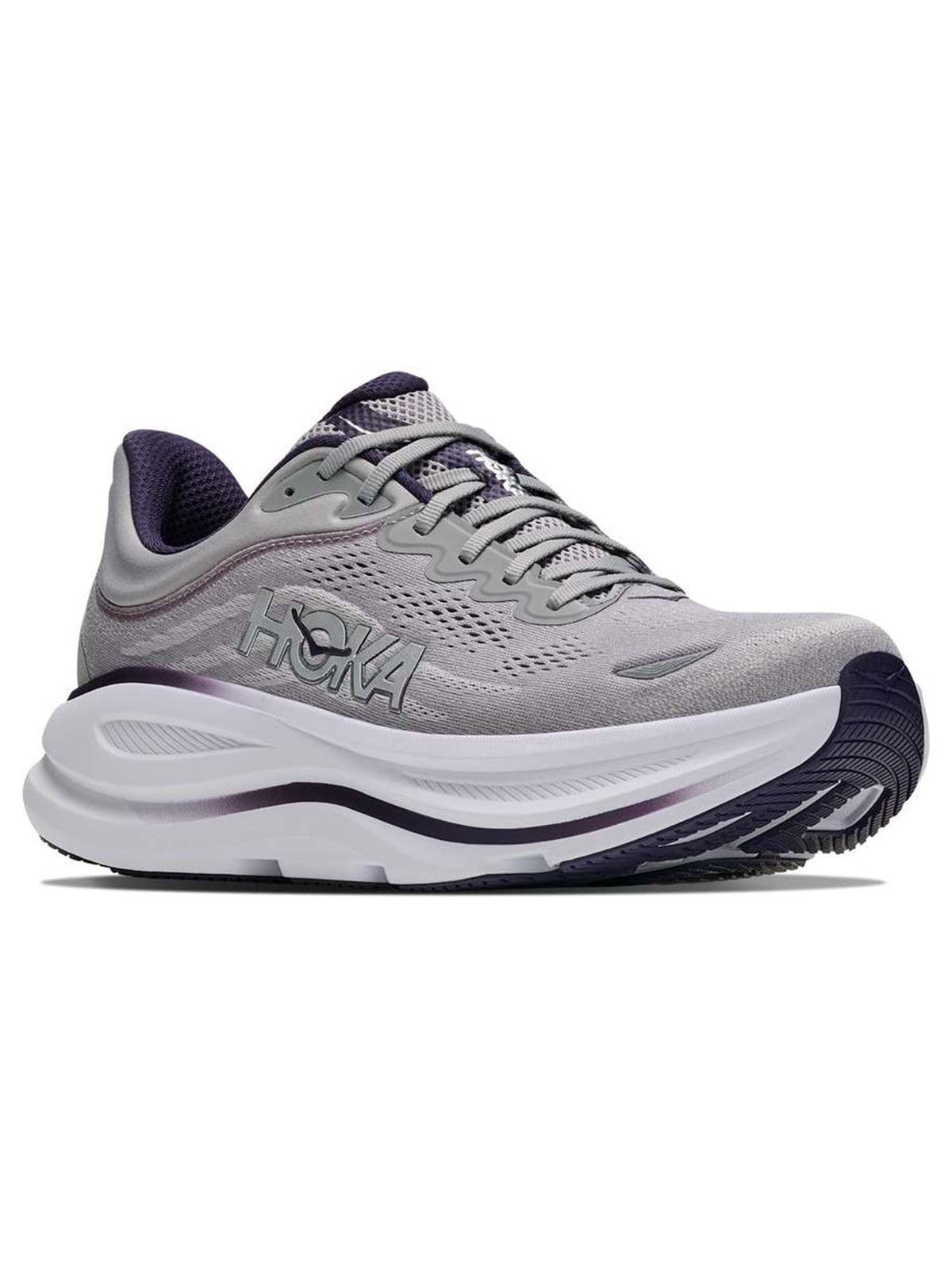 Hoka bondi 9 scarpa running da uomo grigio