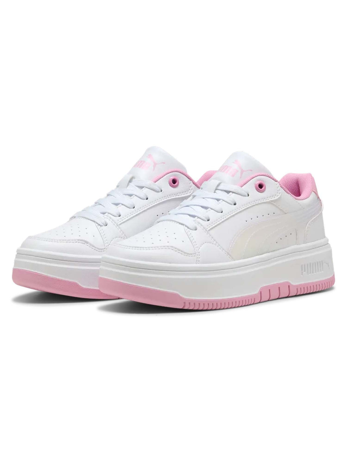 Puma rebound holo sneakers gs da bambino/a bianco rosa