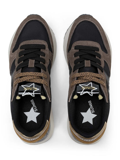 SUN68 stargirl mix sneakers da donna nero